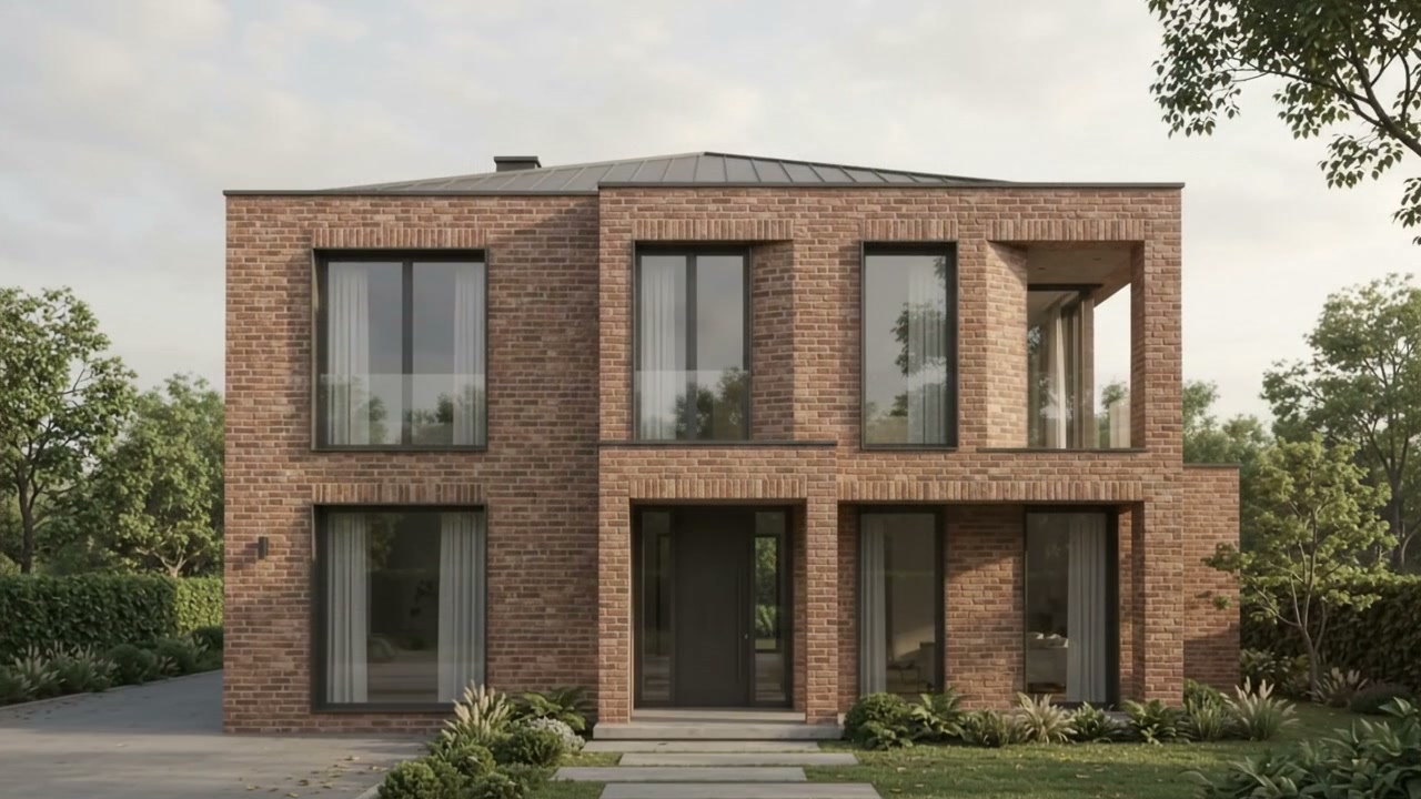 Brick Facade → Architectural Concrete